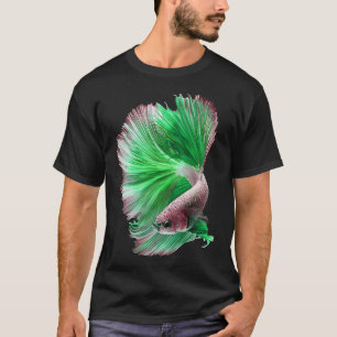 Grüner Schöner Guppy Fisch Fancy Guppies Thai Kamp T-Shirt