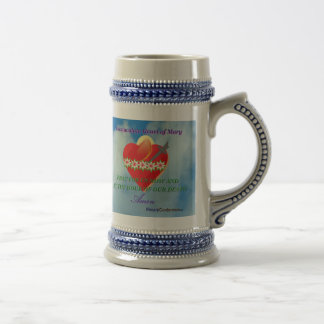 Grüner Schulterblatthimmel Stein Bierglas