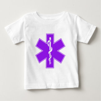 Grüner schwarzer grauer lila Krankenschwester Baby T-shirt