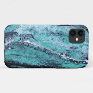 Grüner Schwarzer Swirl Case-Mate iPhone Hülle