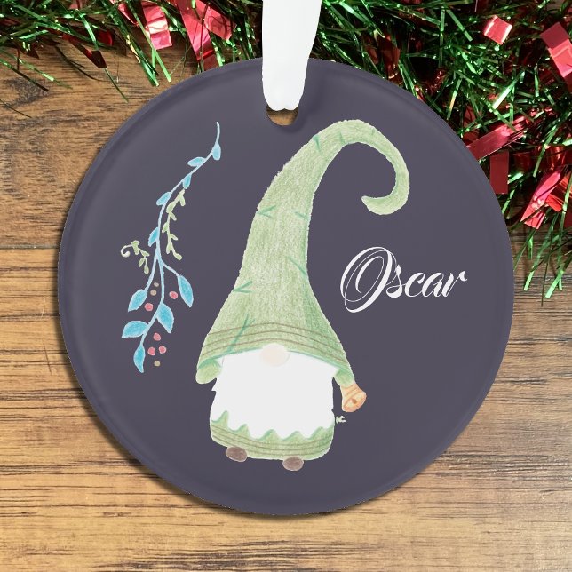 Grüner Schwedischer Zwerg Weihnachtsschmuck Ornament (Von Creator hochgeladen)