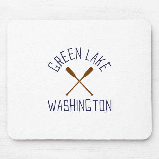 Grüner See Washington Outdoors Vintage  Mousepad (Vorne)
