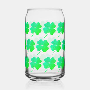 Grüner Shamrock-Irischer St. Patrick's Day Trinkse Dosenglas