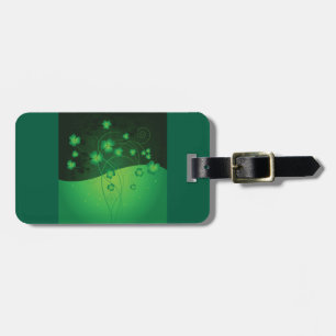 Grüner Shamrock-Kleeblatt-Anhänger zum St. Patrick Gepäckanhänger