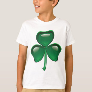 Grüner Shamrock-Kleeblatt T-Shirt