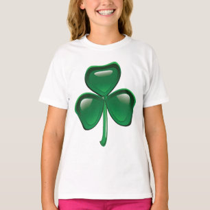 Grüner Shamrock-Kleeblatt T-Shirt