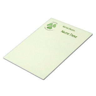 Grüner Shamrock Notizblock