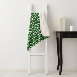 Grüner Shamrock, St. Patrick's Day Sherpadecke