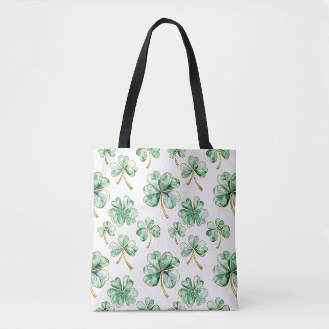 Grüner Shamrock St. Patricks Tag (Vorderseite)