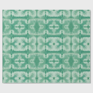 Grüner Shibori-Stil Geschenkpapier