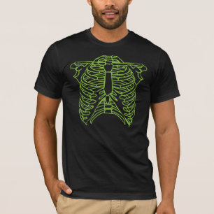 Grüner Skeleton T - Shirt