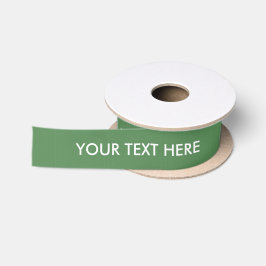 GRÜNER SOLID.WITH DIY TEXT DES CHIC-RIBBON_PRETTY SATINBAND