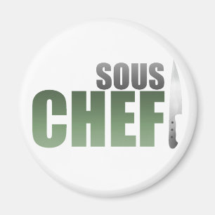 Grüner Sous Koch Magnet