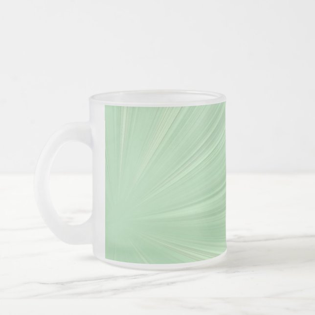 Grüner Splash-Frostglas-Mug Mattglastasse (Links)