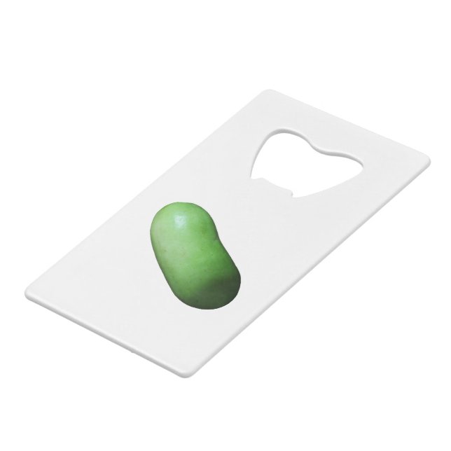 Grüner Squash (Winter Melon) Geldbeutel Flaschenöffner (Vorderseite Schrägansicht)