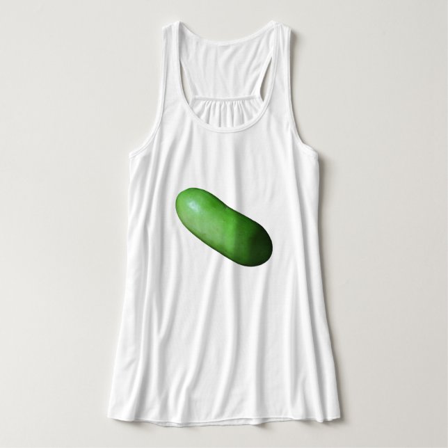 Grüner Squash (Winter Melon) Tank Top (Design Vorderseite)