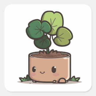 Grüner St. Patrick's Day Quadratischer Aufkleber