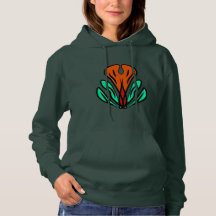 Grüner Stammes-Hoodie
