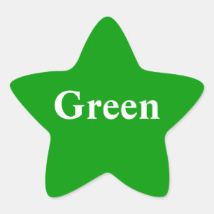 Grüner Stern Aufkleber