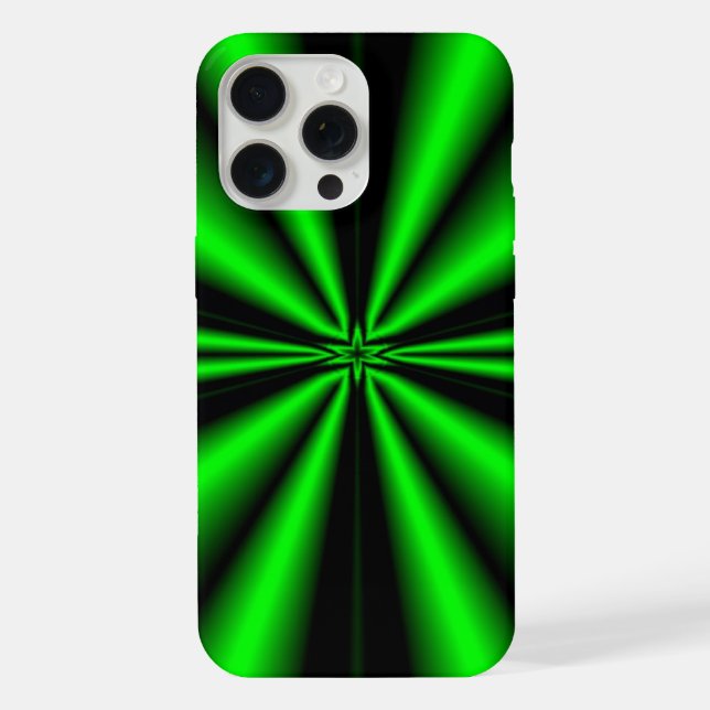 Grüner Stern der Hoffnung iPhone Hülle (Rückseite)