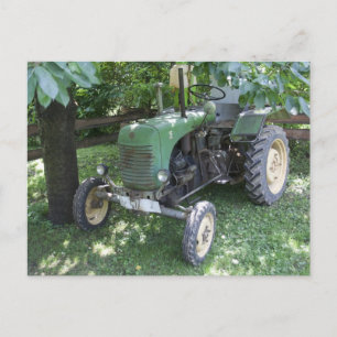 Grüner Steyr Traktor 80A Postkarte