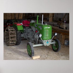 Grüner Steyr Traktor KL I Poster