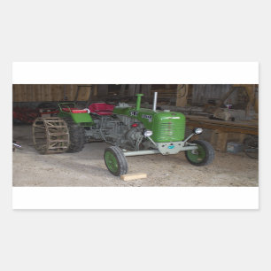 Grüner Steyr Traktor KL I Rechteckiger Aufkleber