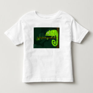 Grüner süßer Chamäleon Kleinkind T-shirt