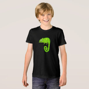 Grüner süßer Chamäleon Tri-Blend Shirt