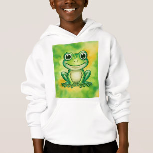 Grüner süßer Frosch Hoodie