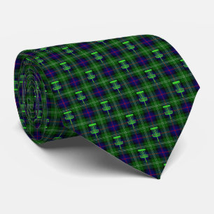 Grüner Tartan Krawatte