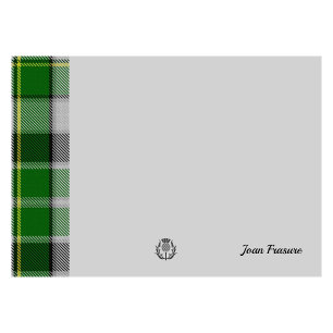 Grüner Tartan & Scottish Thistle Post-It Notes Klebezettel