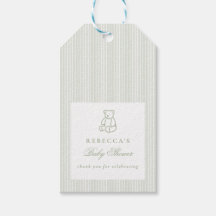 Grüner Teddy Bär Preppy Elegant Baby Dusche