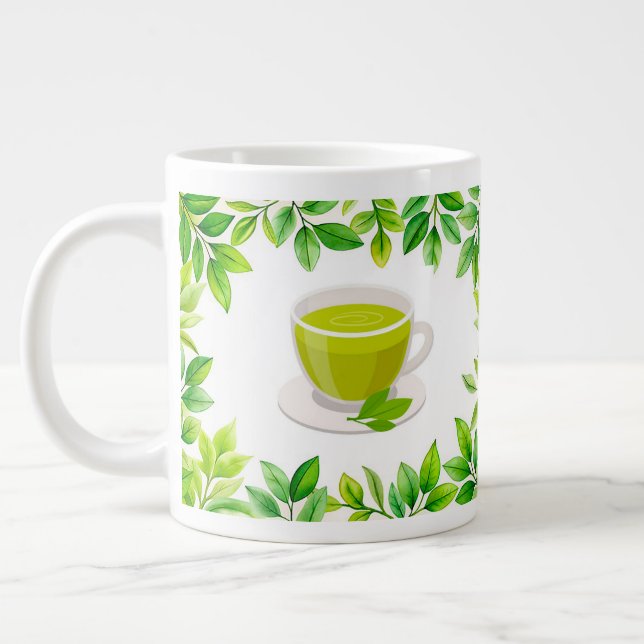 Grüner Tee Jumbo-Tasse (Links)