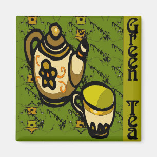 Grüner Tee Magnet