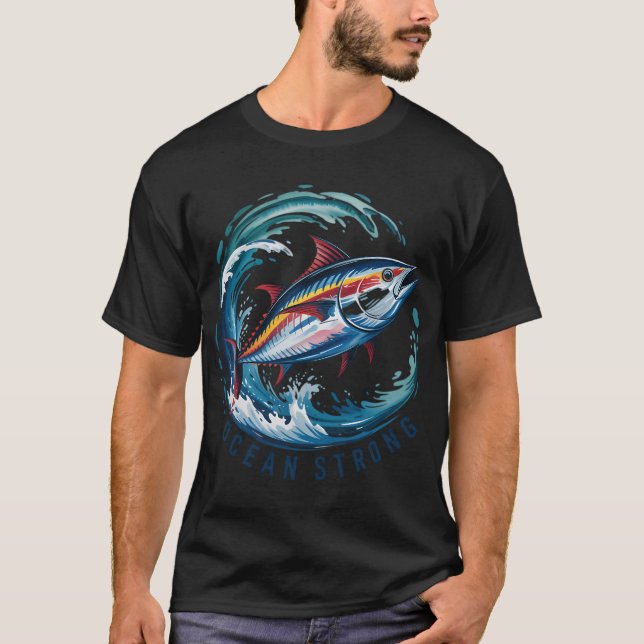 Grüner Tetra T-Shirt (Vorderseite)