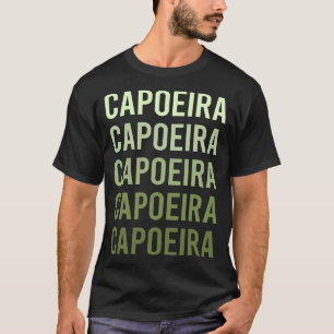 Grüner Text Capoeira T-Shirt