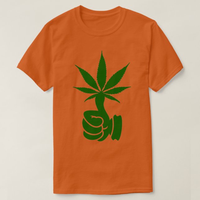 Grüner Thumb (Unkraut) VRS2 T-Shirt (Design vorne)