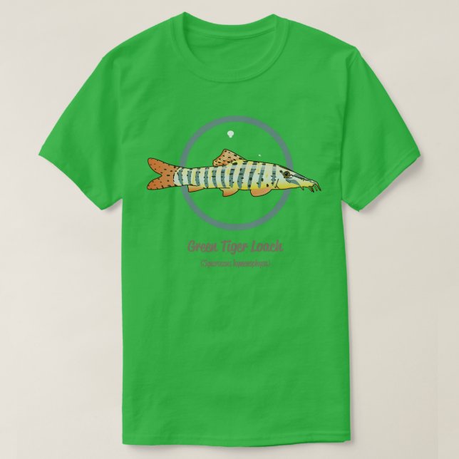 Grüner Tiger Schlammpeitzger T-Shirt (Design vorne)