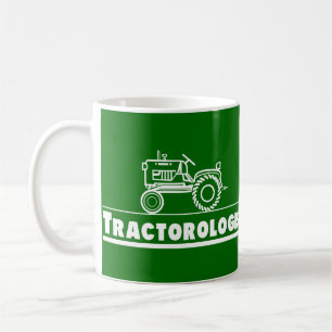 Grüner Traktor Kaffeetasse