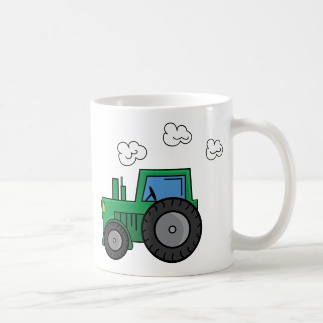 Grüner Traktor Kaffeetasse (Rechts)