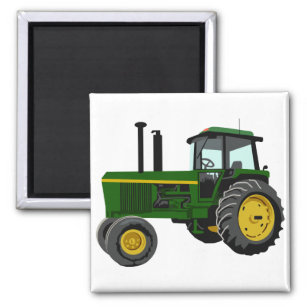 Grüner Traktor Magnet