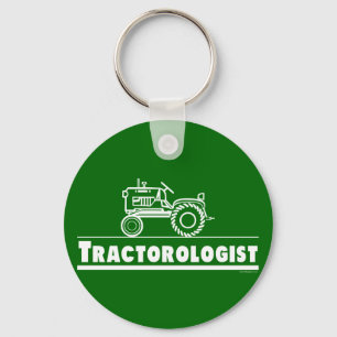 Grüner Traktor Schlüsselanhänger
