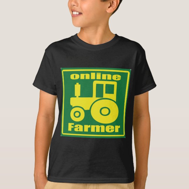grüner Traktor T-Shirt (Vorderseite)