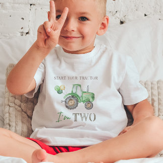 Grüner Traktor zum Geburtstag T - Shirt