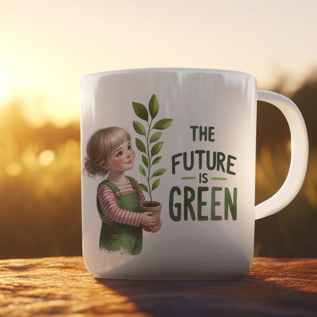 Grüner Traum Kaffeetasse (The Future is GREEN)