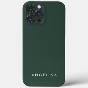 Grüner Trendy Moderner Minimalistischer Schlichter Case-Mate iPhone Hülle