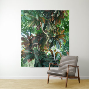 Grüner Tropenwald Wandteppich
