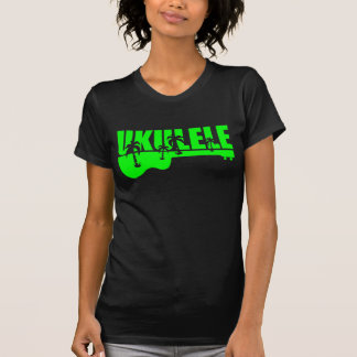grüner tropischer hawaiischer uke Ukuleleentwurf T-Shirt