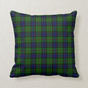 Grüner und blauer Clan Ogilvie Tartan Kissen